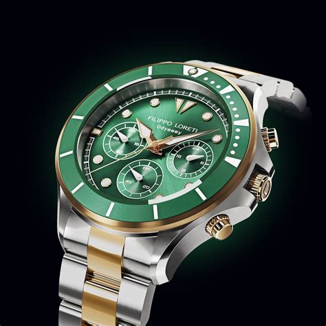 women's watch green face